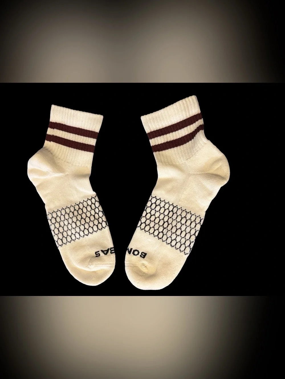 Bombas Men's Vintage Stripes Quarter Socks (2-Pair Pack) Men’s Medium 6-9